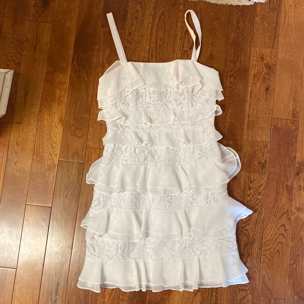 Lilly Pulitzer white flounce dress, worn once